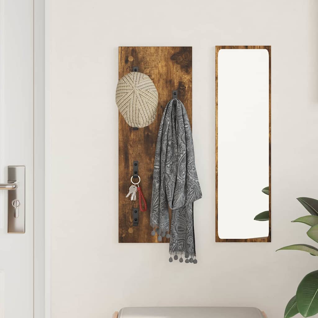 Fali Kabáthorog Füstölt tölgy 30 x 1,5 x 80 cm Faanyag