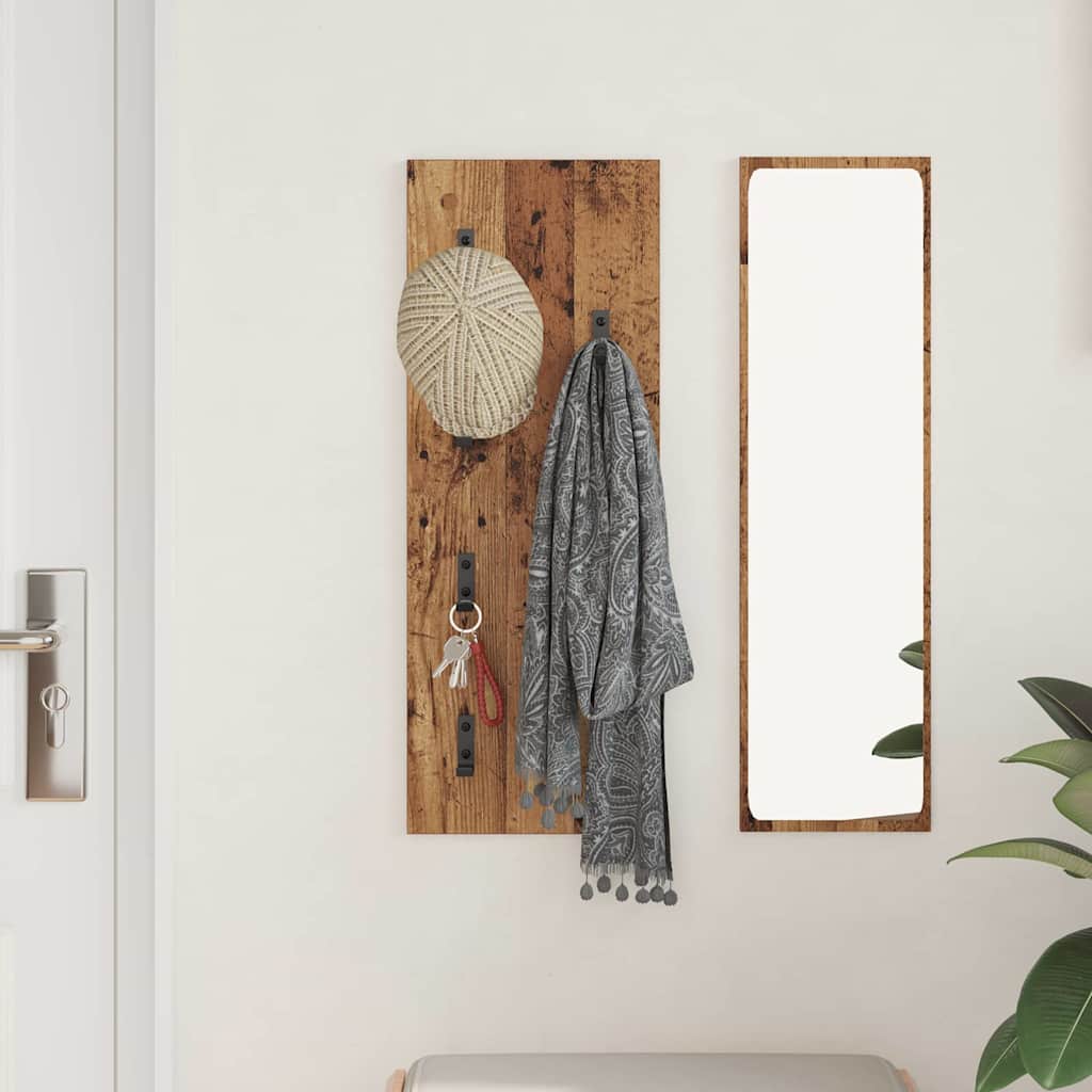 Fali Kabáthorog Falra szerelhető Öreg fa 30 x 1,5 x 80 cm