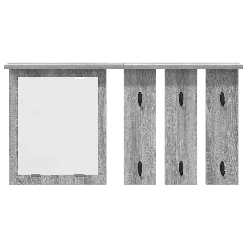 Fali Kabáthorog Falra szerelhető Szürke sonoma 85 x 10 x 45 cm