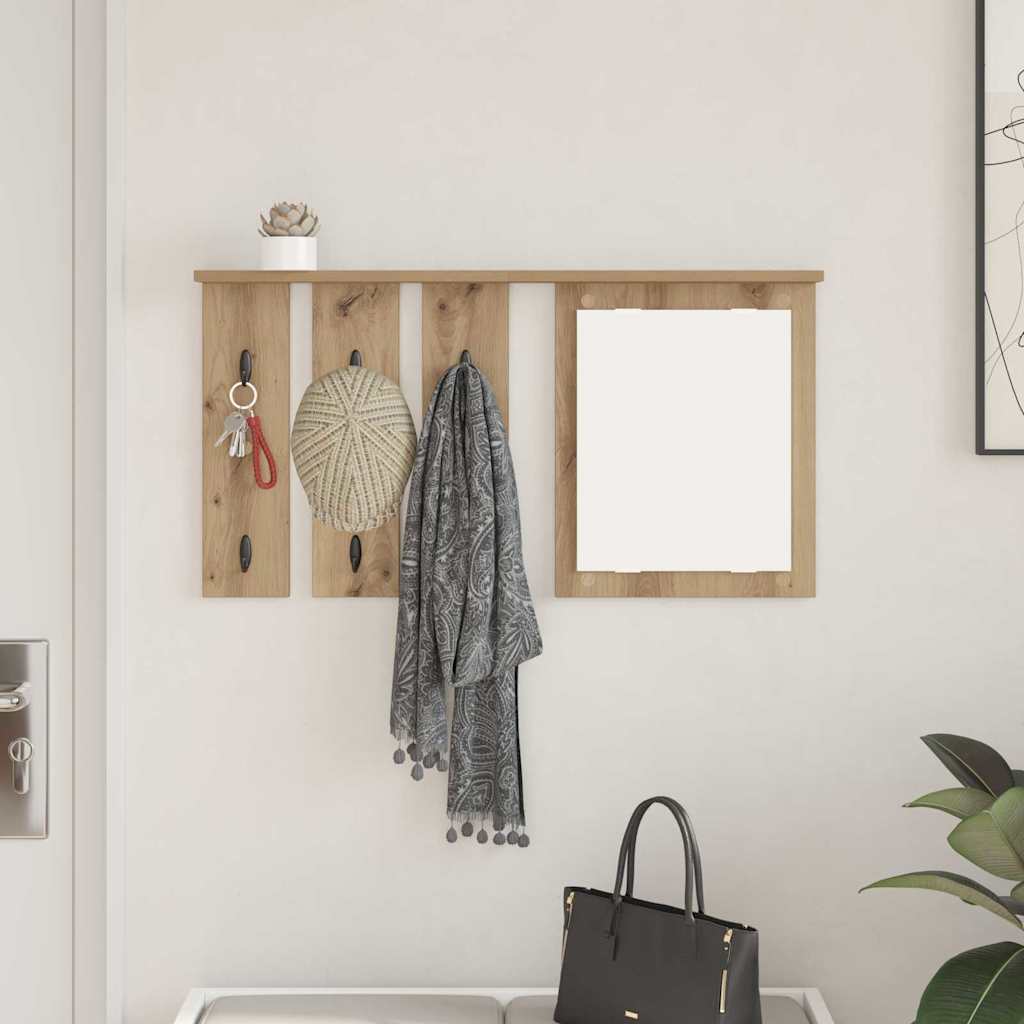 Fali Kabáthorog Falra szerelhető kézműves tölgy 85 x 10 x 45 cm