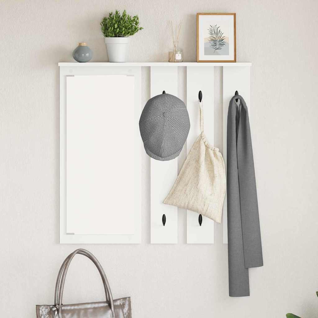 Fali Kabáthorog Falra szerelhető Fehér 84 x 10 x 80 cm
