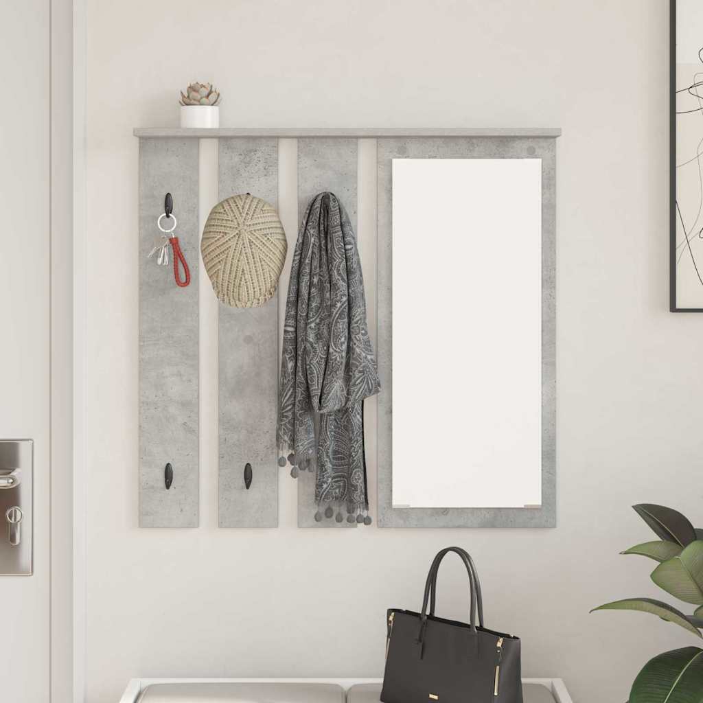 Fali Kabáthorog Falra szerelhető Beton szürke 84 x 10 x 80 cm