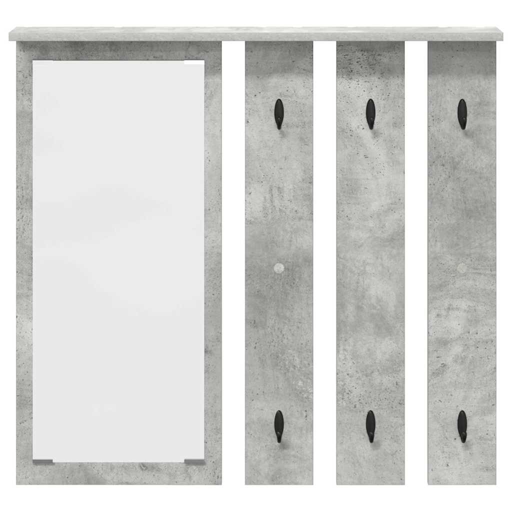 Fali Kabáthorog Falra szerelhető Beton szürke 84 x 10 x 80 cm