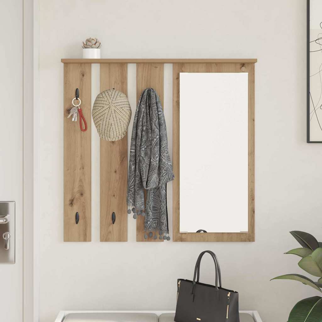 Fali Kabáthorog Falra szerelhető kézműves tölgy 84 x 10 x 80 cm