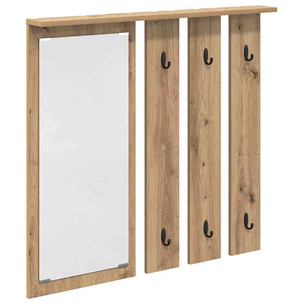 Fali Kabáthorog Falra szerelhető kézműves tölgy 84 x 10 x 80 cm
