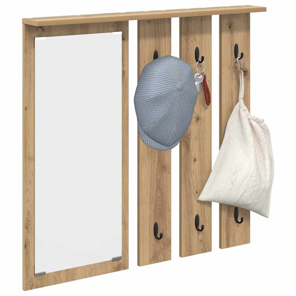 Fali Kabáthorog Falra szerelhető kézműves tölgy 84 x 10 x 80 cm