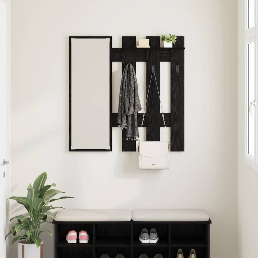 Fali Kabáthorog Falra szerelhető Fekete tölgy 100 x 10 x 100 cm