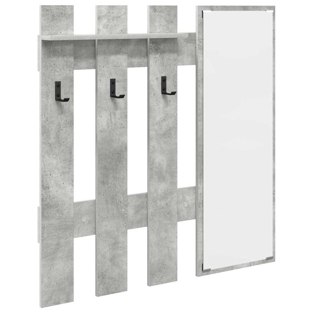 Fali Kabáthorog Falra szerelhető Beton Szürke 100 x 10 x 100 cm