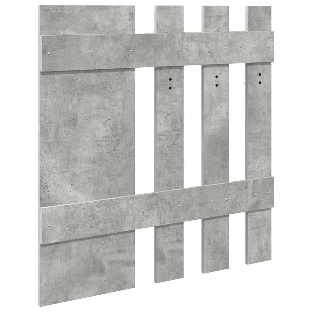 Fali Kabáthorog Falra szerelhető Beton Szürke 100 x 10 x 100 cm
