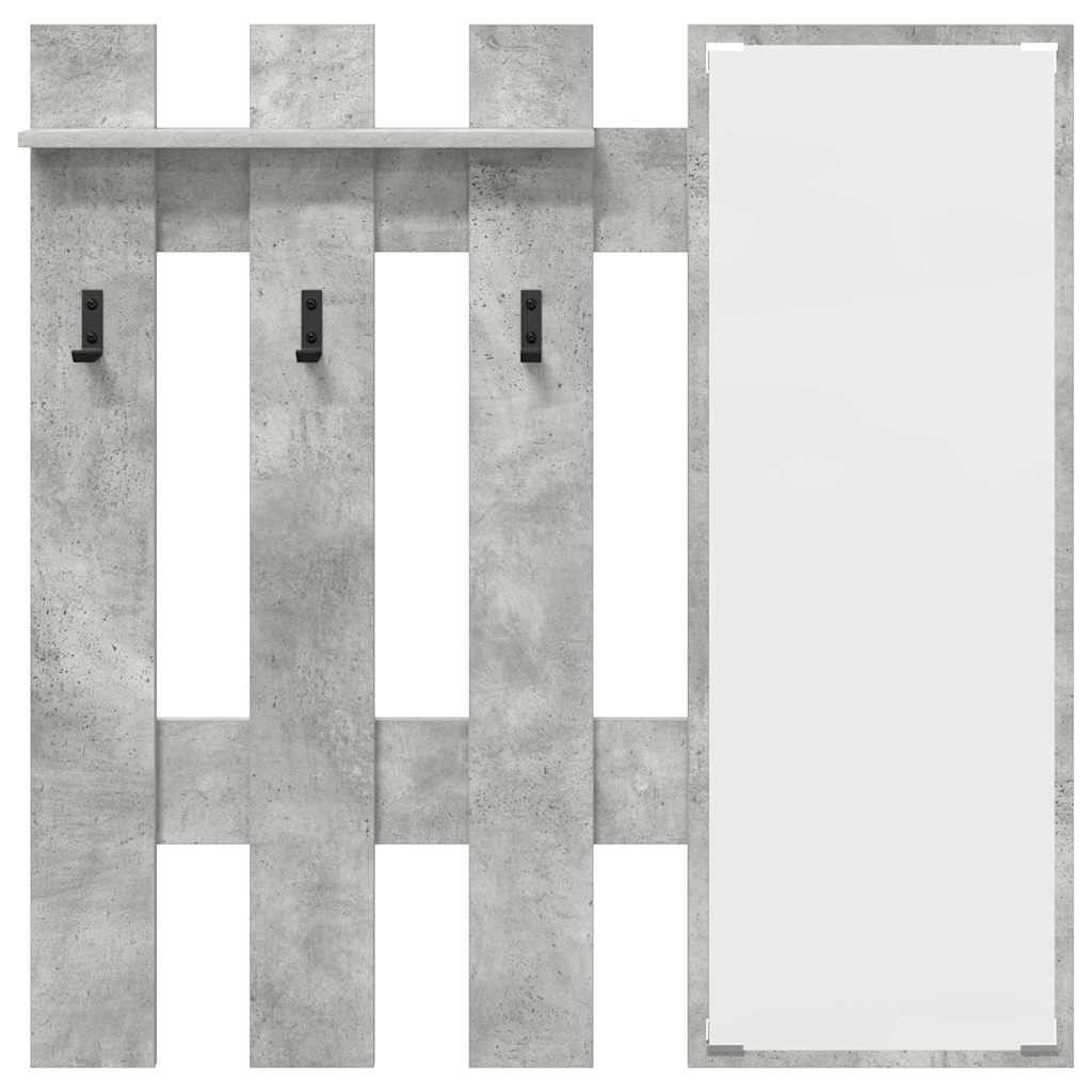 Fali Kabáthorog Falra szerelhető Beton Szürke 100 x 10 x 100 cm