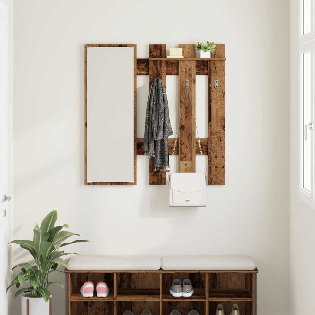 Fali Kabáthorog Falra szerelhető Öreg fa 100 x 10 x 100 cm