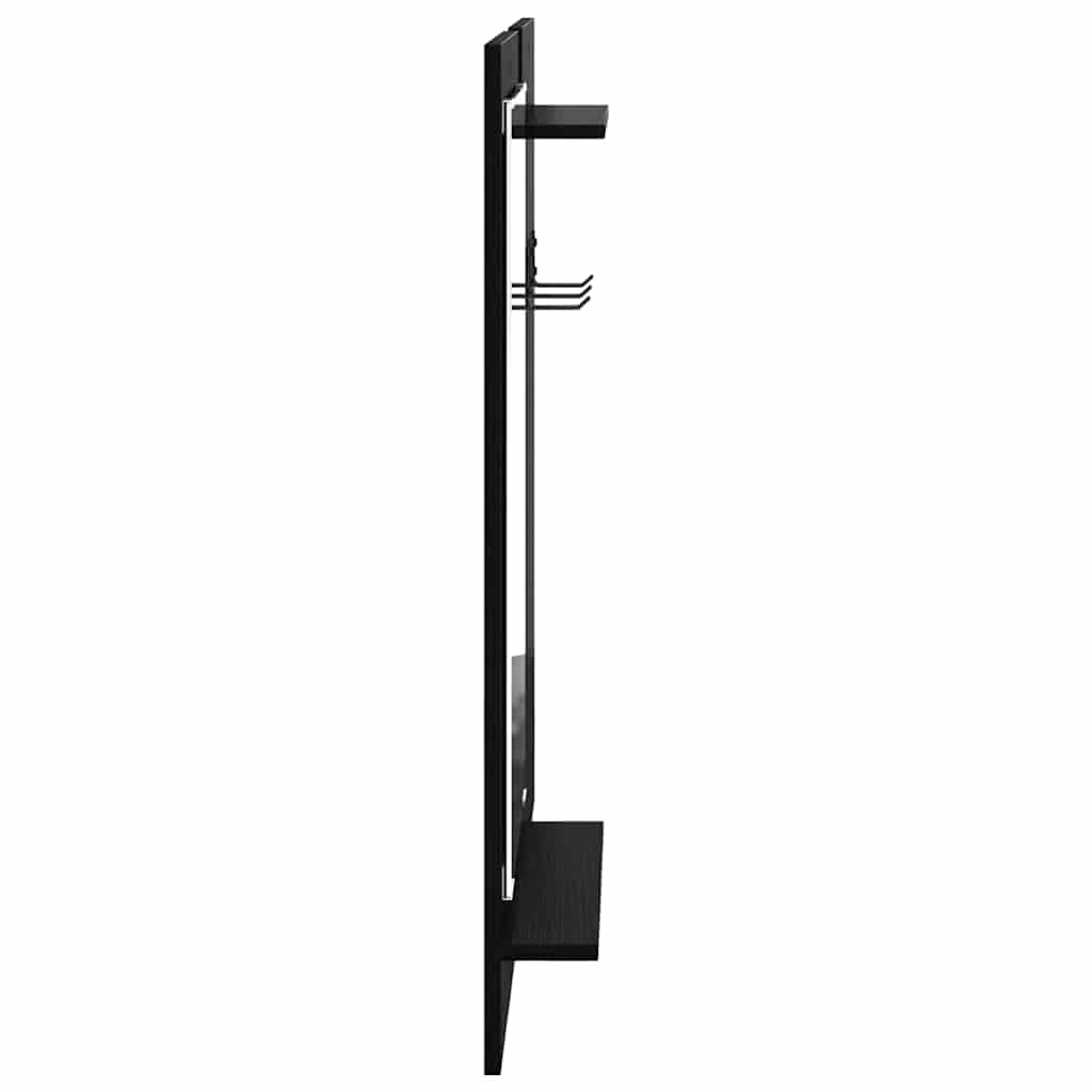Fali Kabáthorog Falra szerelhető Fekete tölgy 70 x 10 x 90 cm