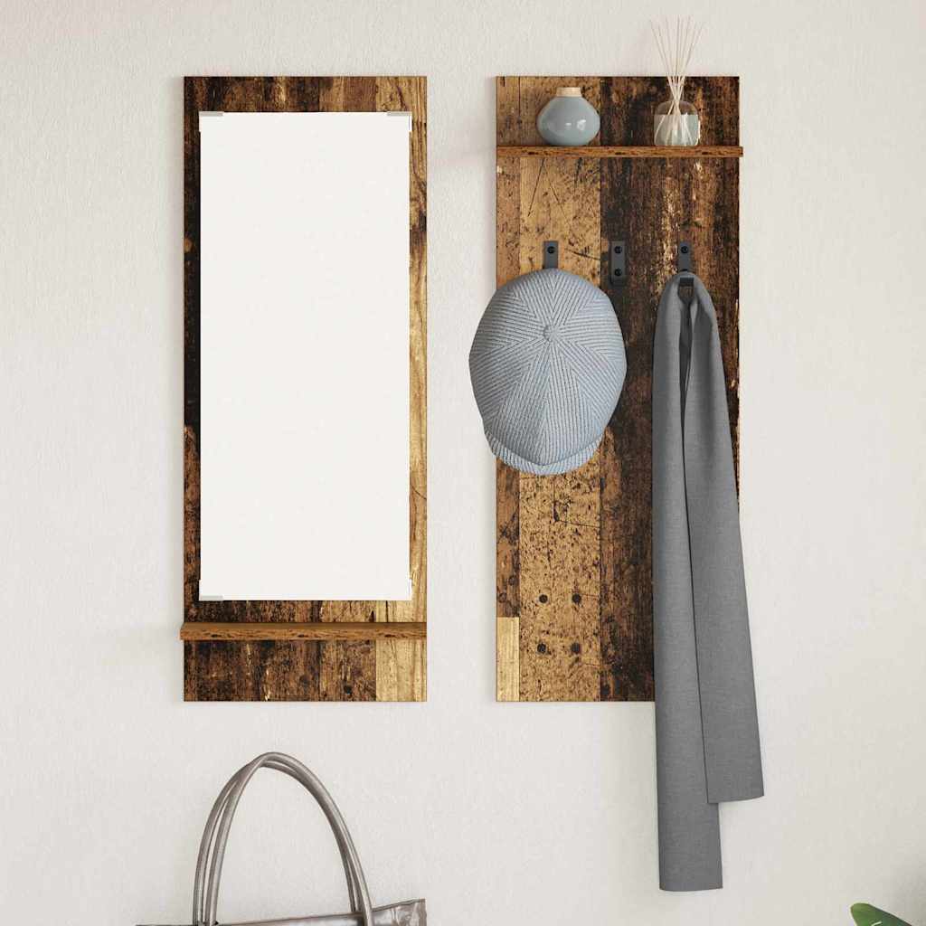 Fali Kabáthorog Falra szerelhető Öreg fa 70 x 10 x 90 cm