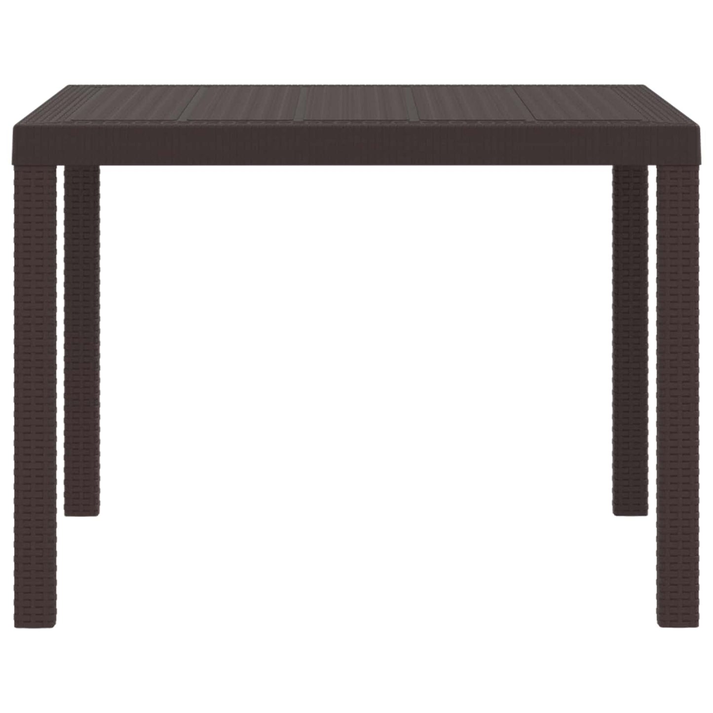 Kerti Asztal Barna 100 x 100 x 73 cm polirattan