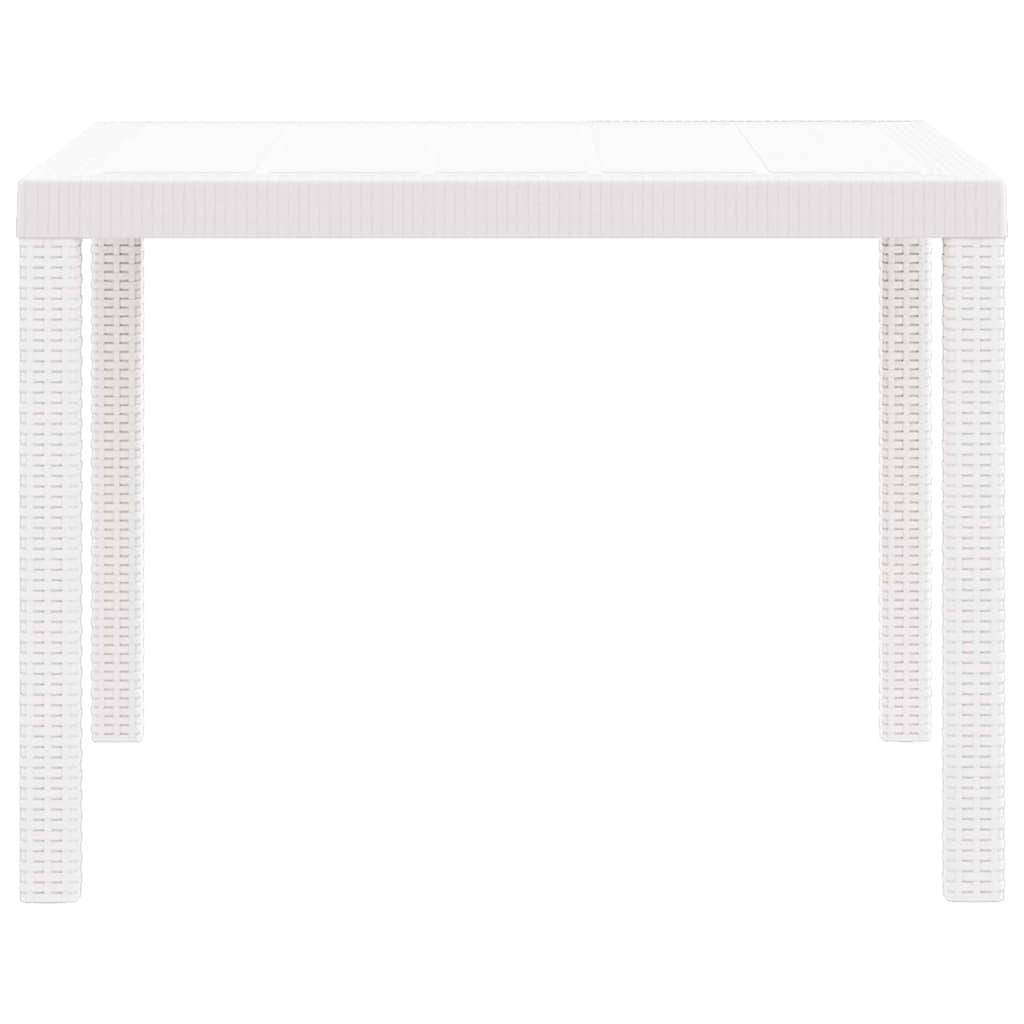 Kerti Asztal Fehér 100 x 100 x 73 cm polirattan