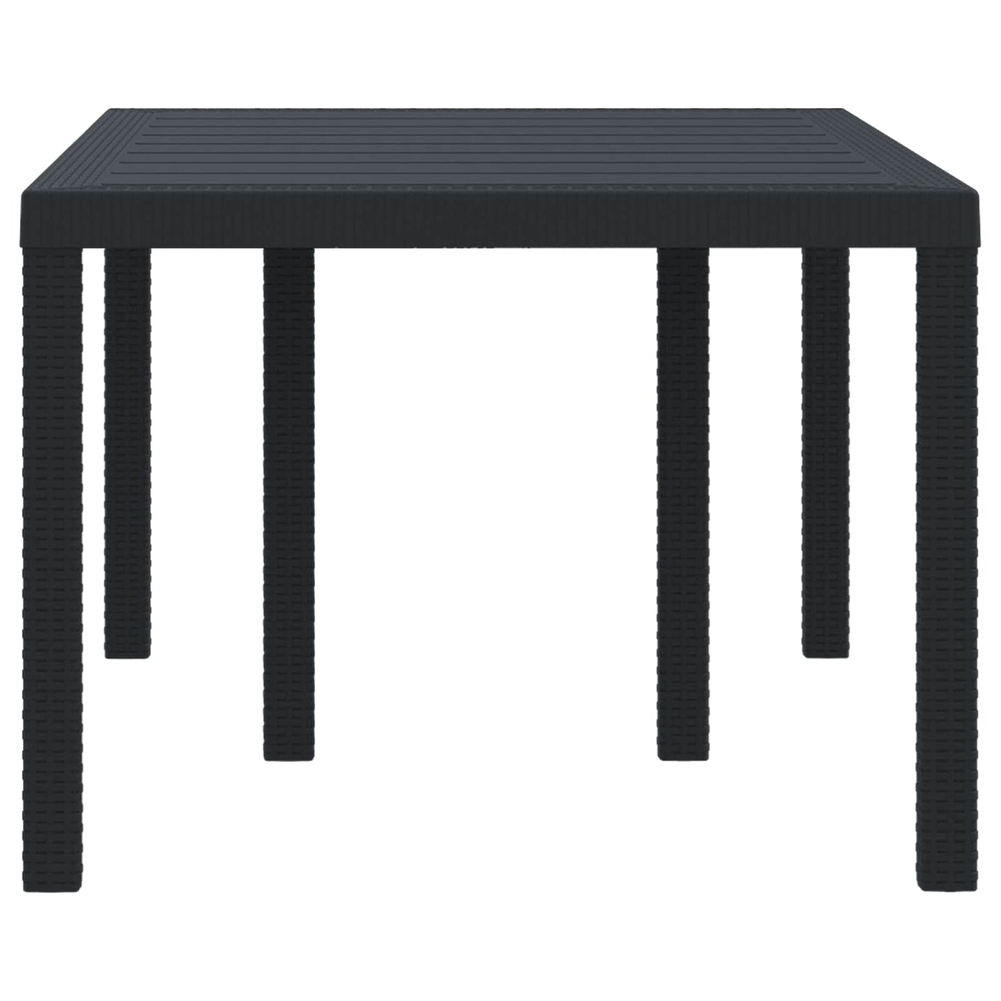 Kerti Asztal Antracit 150 x 100 x 73 cm polirattan