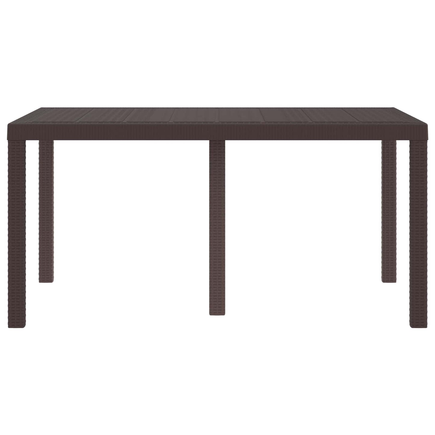 Kerti Étkezőasztal Barna 150 x 100 x 73 cm polirattan