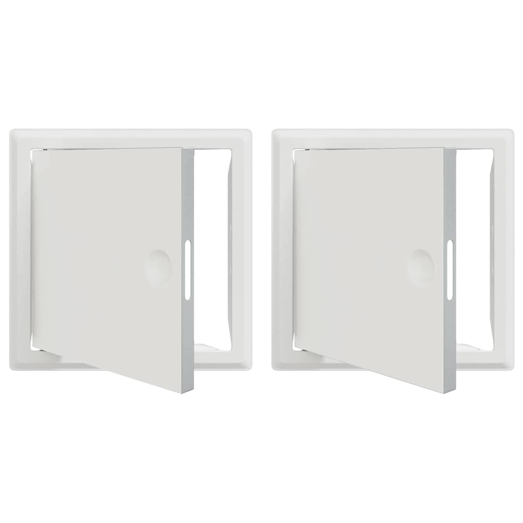Hozzáférési panel 2 pcs Fehér 23 x 23 x 3 cm Acél