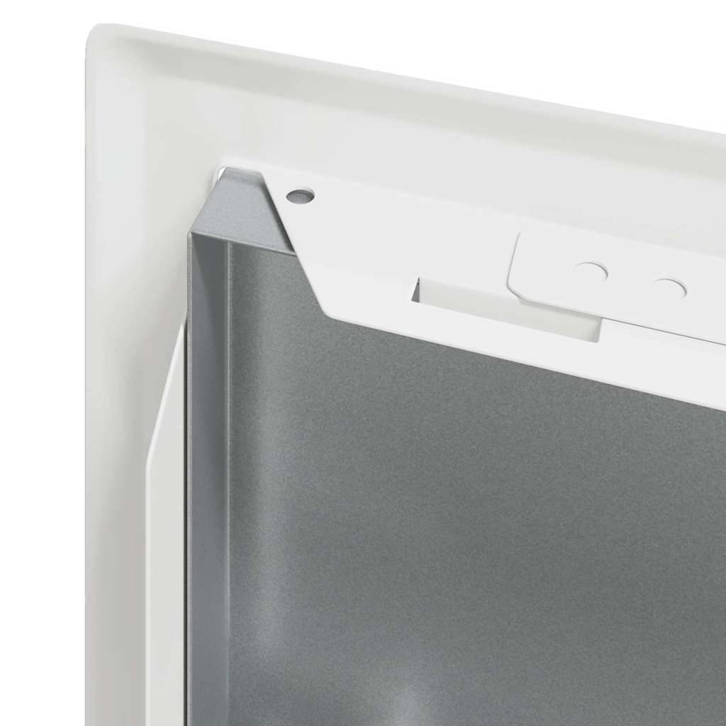 Hozzáférési panel 2 pcs Fehér 23 x 23 x 3 cm Acél