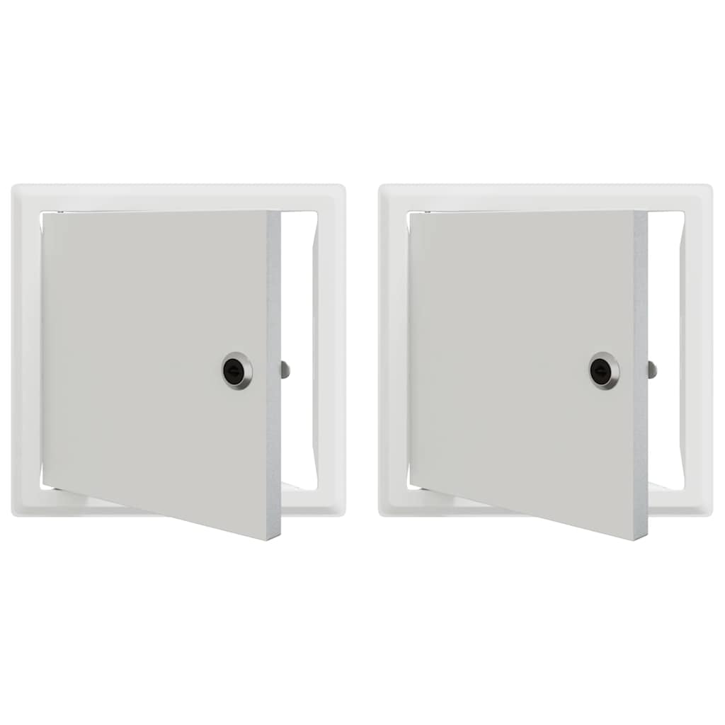 Hozzáférési panel 2 pcs Fehér 23 x 23 x 3 cm Acél