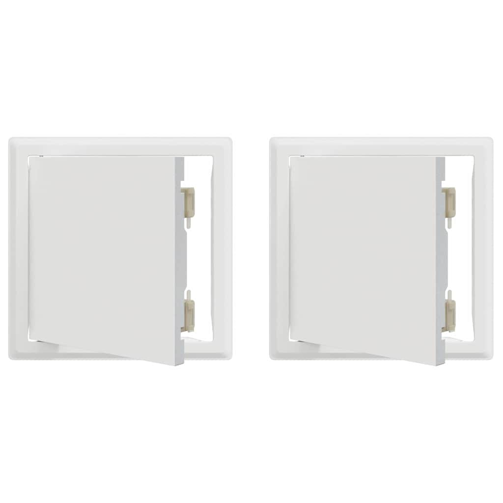 Hozzáférési panel 2 pcs Fehér 23 x 23 x 3 cm Acél