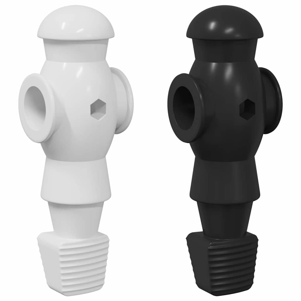 Fociasztal Játékosok 24 pcs Fekete és Fehér 3,6 x 3,1 x 10,8 cm