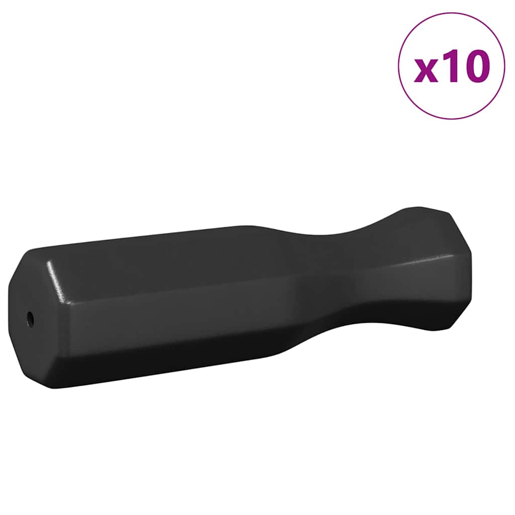Fociasztal Fogantyúk 10 db Fekete 3,1 x 3,1 x 17,8 cm PP