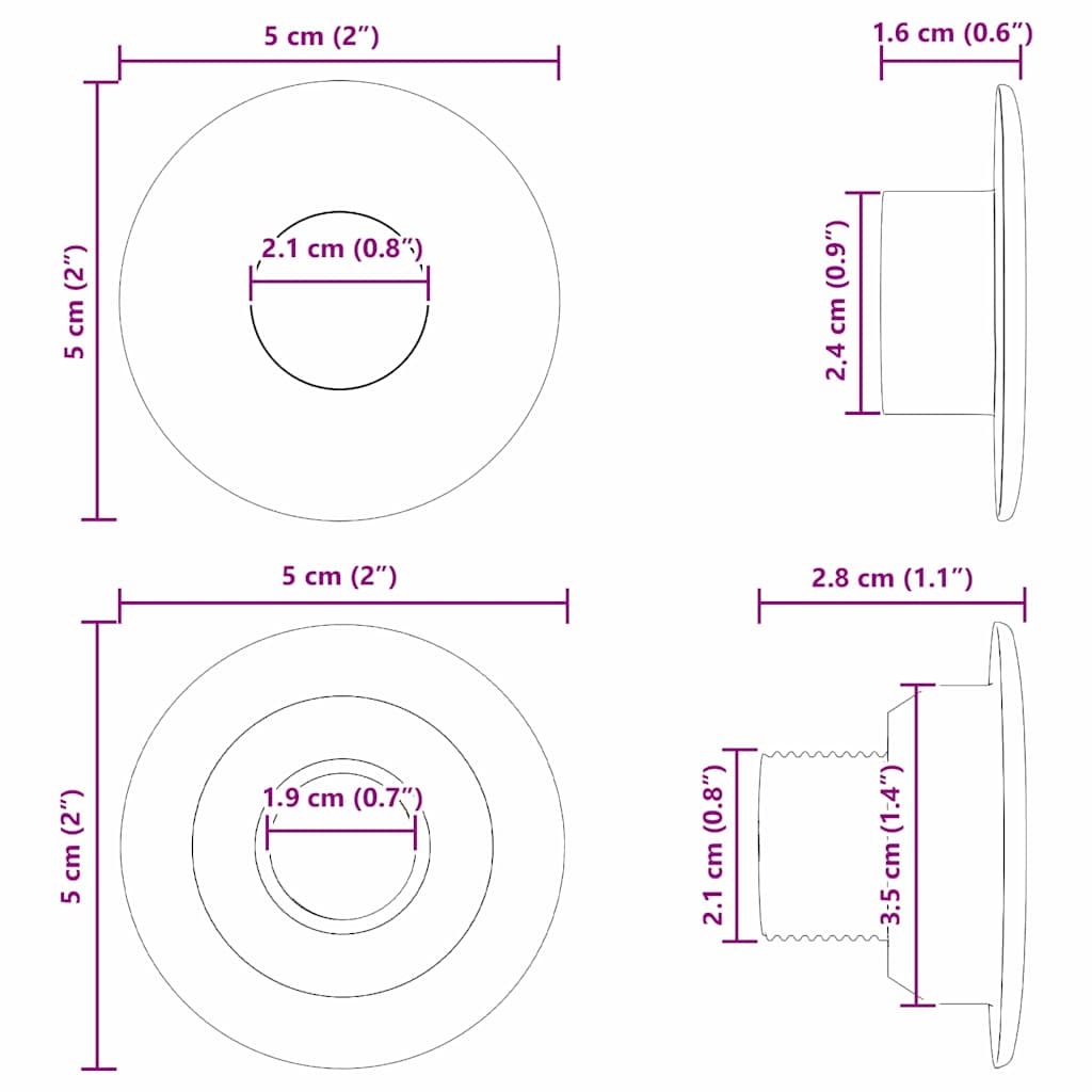 Foci asztali labda csapágyak 10 pcs Fekete 5 x 5 x 2,8 cm PP