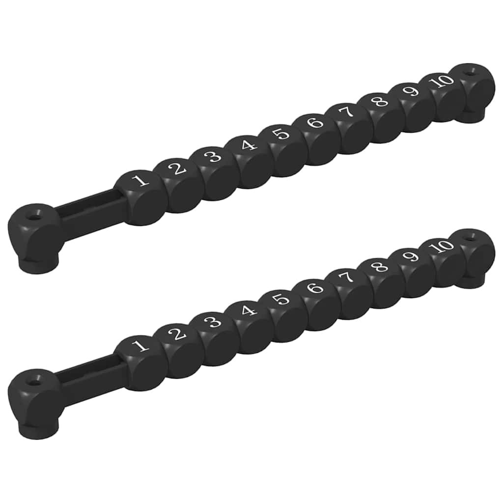 Foci Asztal Számlálók 2 pcs Fekete 30 x 2,2 x 2,9 cm HIPS