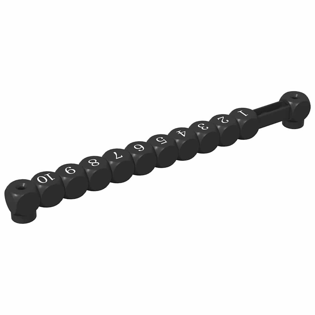 Foci Asztal Számlálók 2 pcs Fekete 30 x 2,2 x 2,9 cm HIPS