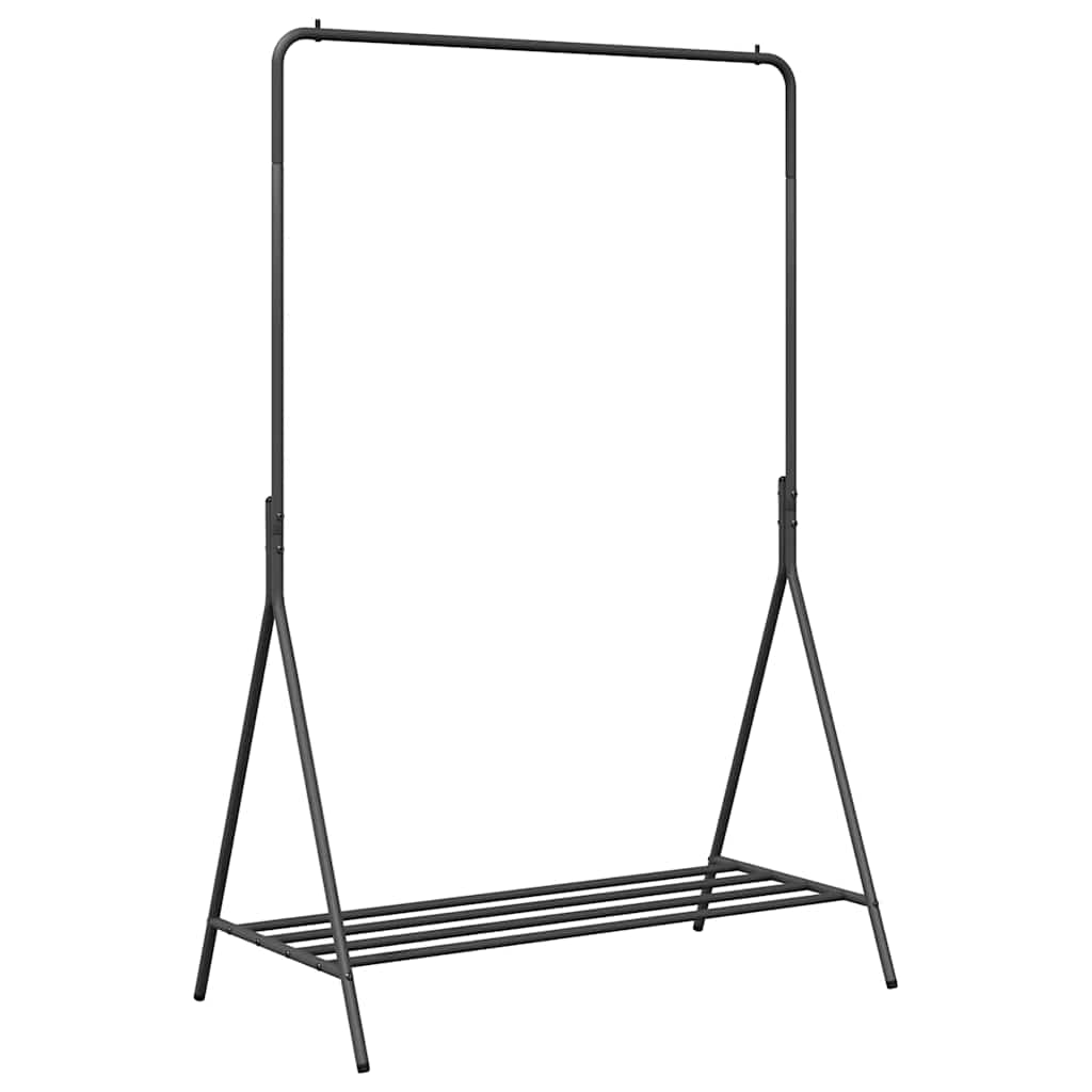 Ruhafogó tárolóval Fekete 100 x 56 x 154 cm Acél