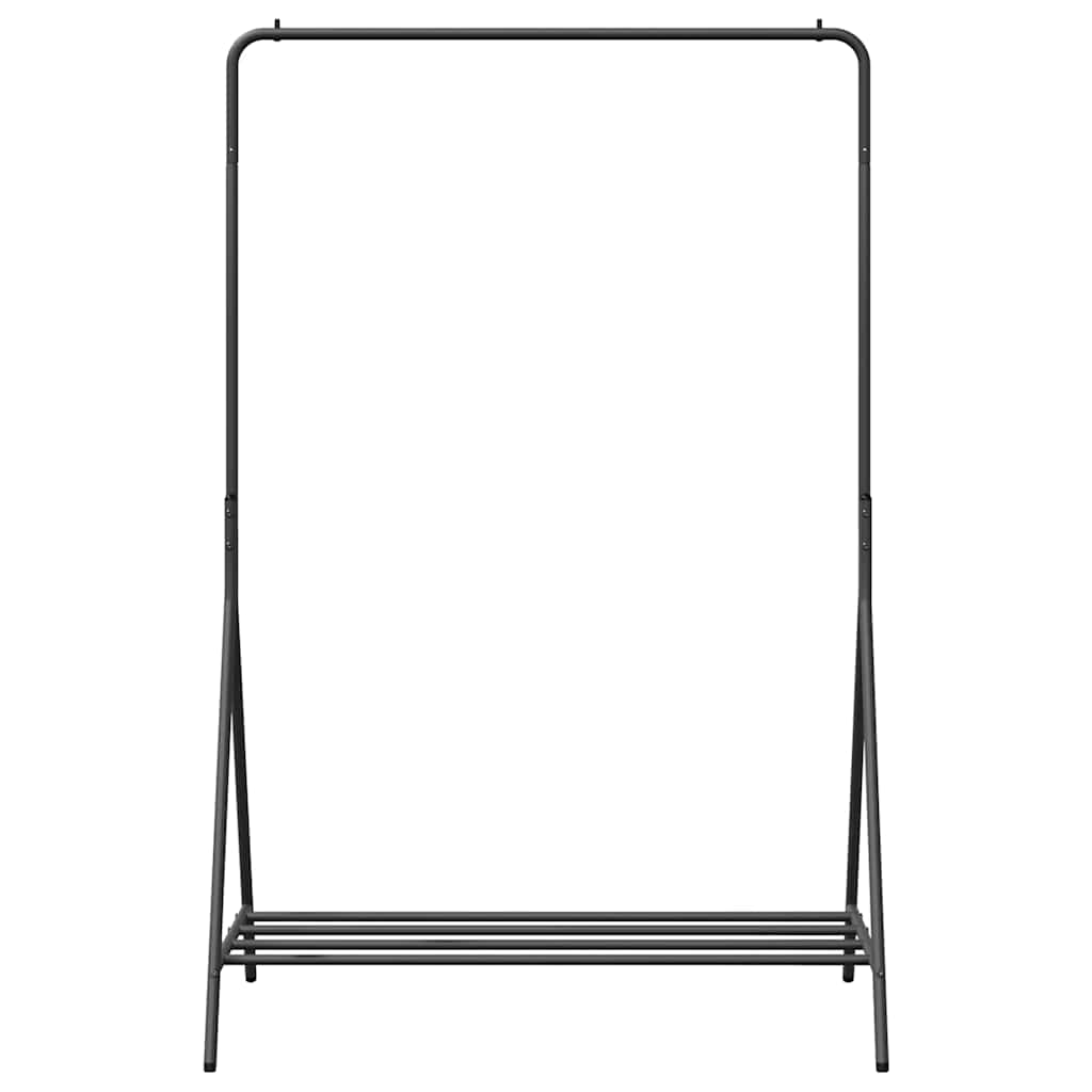 Ruhafogó tárolóval Fekete 100 x 56 x 154 cm Acél