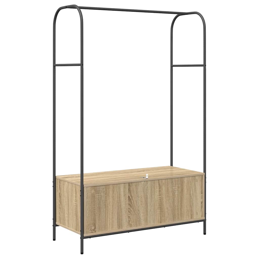 Ruhafogó Barna Tölgy 100 x 44 x 160 cm Szerelt Fa