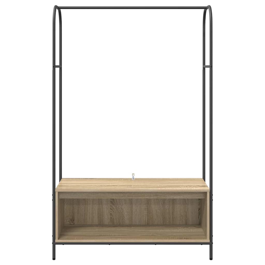 Ruhafogó Barna Tölgy 100 x 44 x 160 cm Szerelt Fa