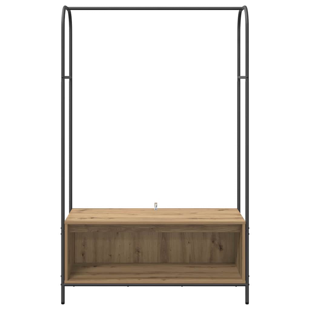 Ruhafogó Barna Tölgy 100 x 44 x 160 cm Szerelt Fa