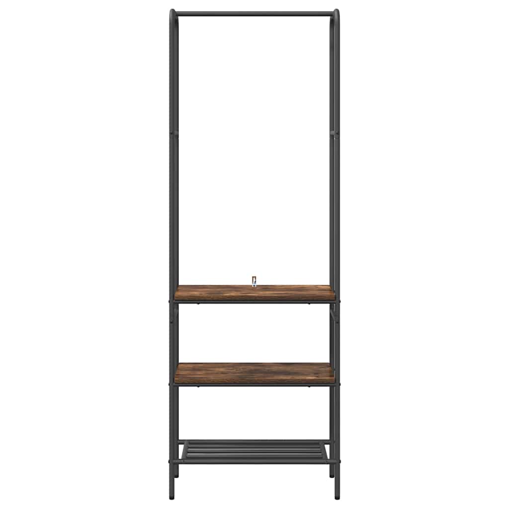 Ruhafogó Füstölt tölgy 60 x 30 x 171 cm Szerelt Fa