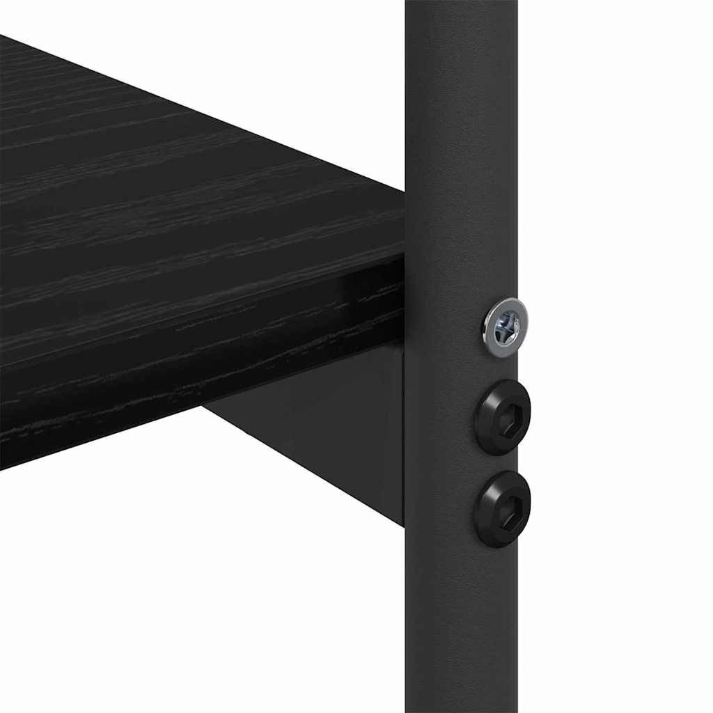 Konzolasztal Fekete tölgy 101 x 35 x 80,5 cm Szerelt Fa