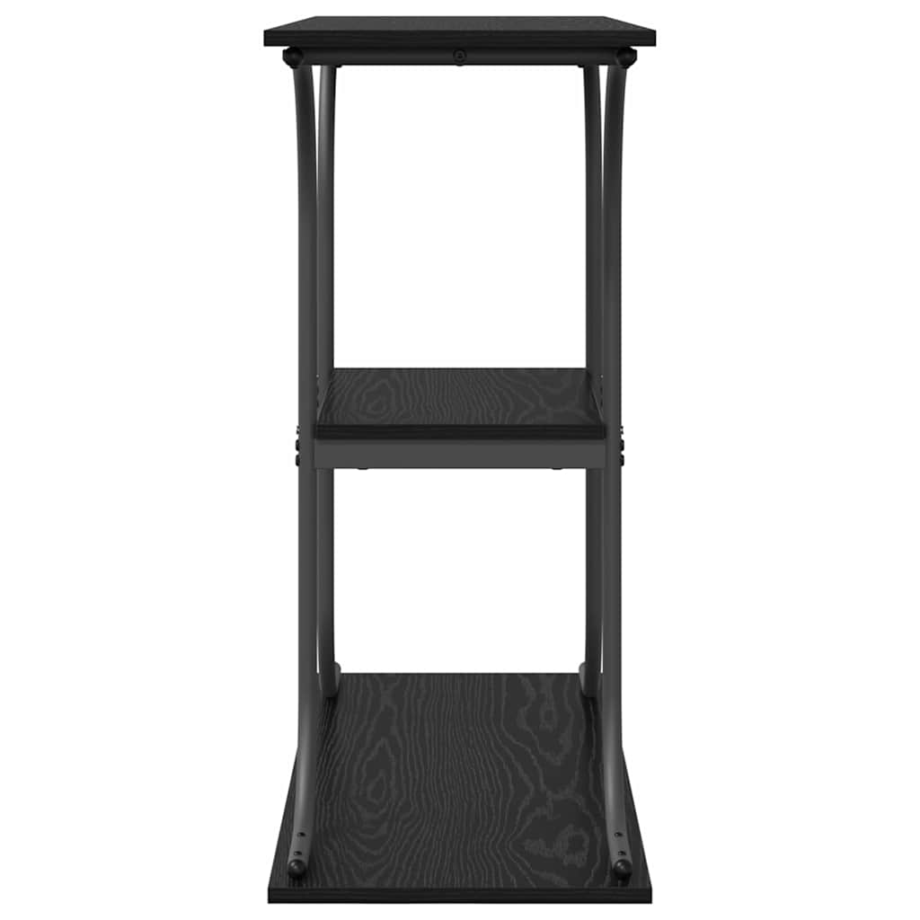 Konzolasztal Fekete tölgy 101 x 35 x 80,5 cm Szerelt Fa