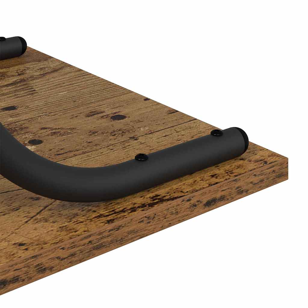 Konzolasztal polcokkal Öreg fa 101 x 35 x 80,5 cm Szerelt Fa