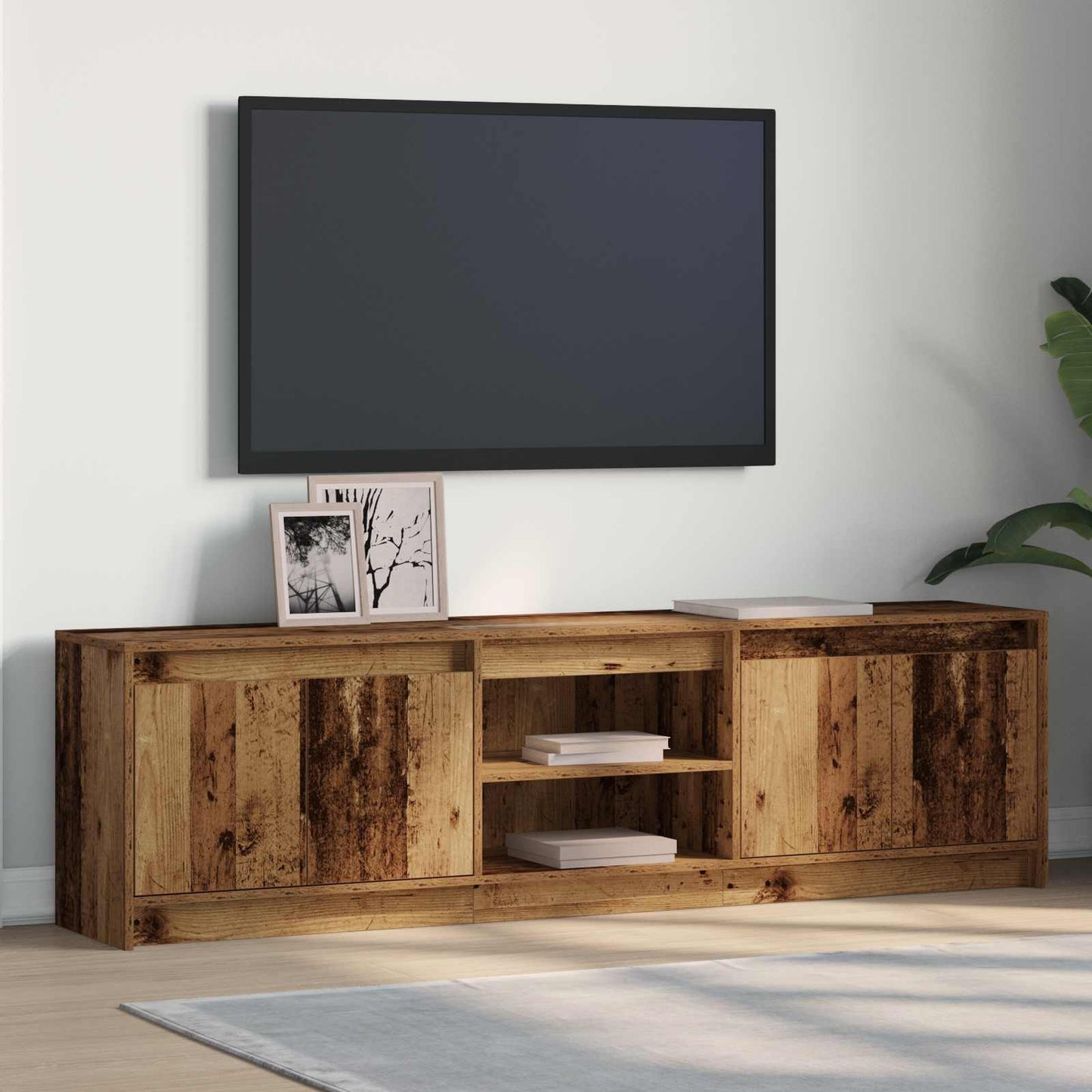 TV egységek 180 x 34 x 50 cm Barna Szerelt fa