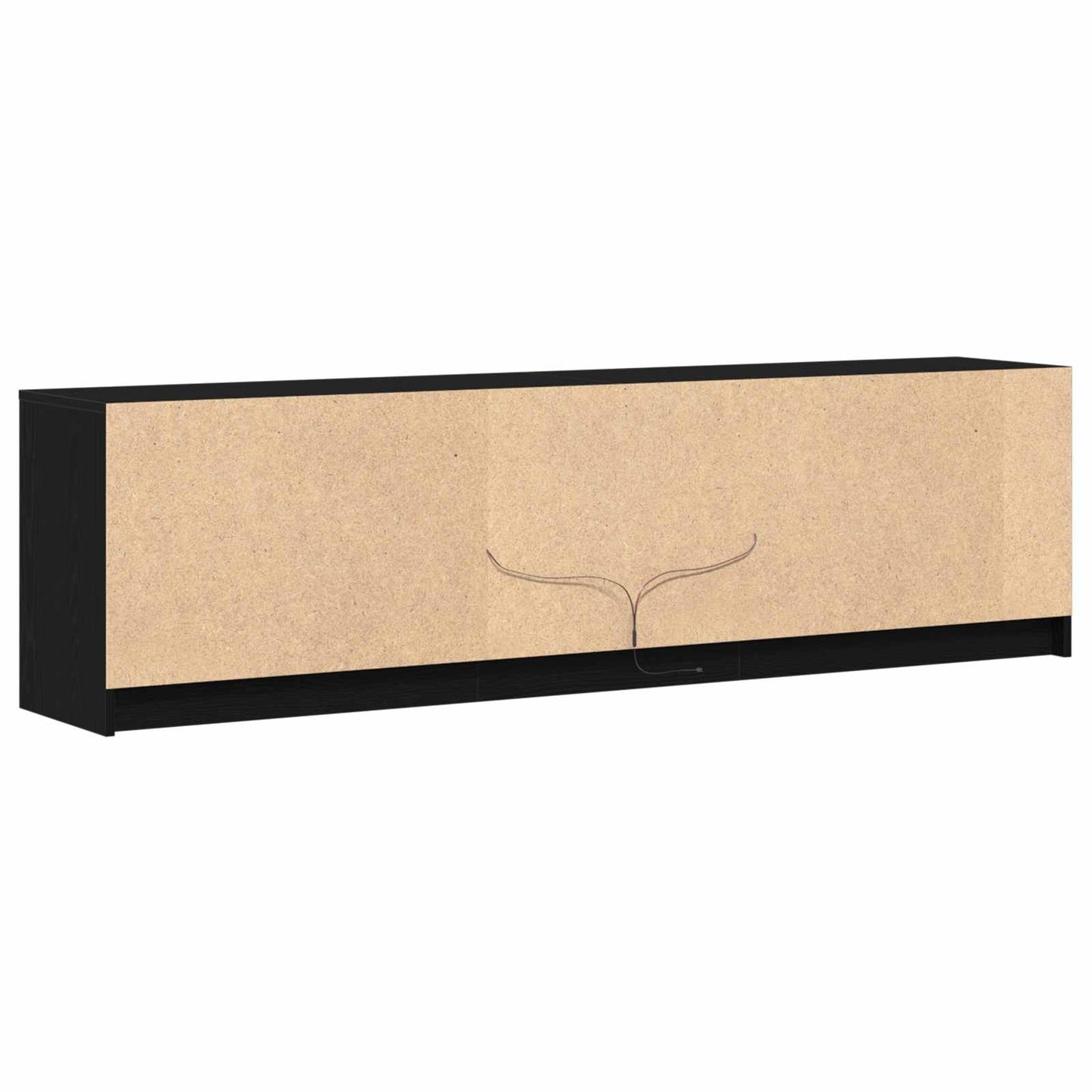 TV egységek 2 pcs Fekete 180 x 34 x 50 cm Faanyag