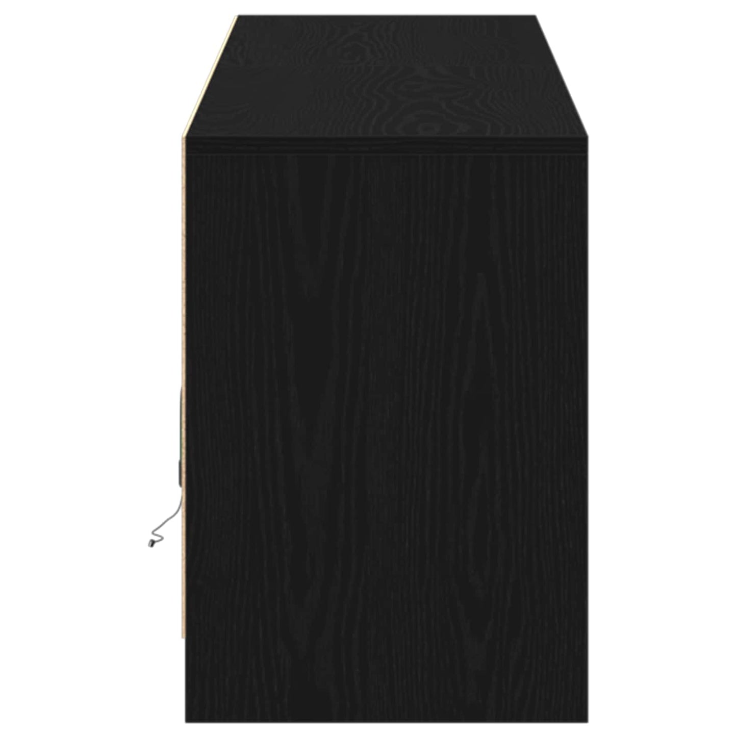 TV egységek 2 pcs Fekete 180 x 34 x 50 cm Faanyag