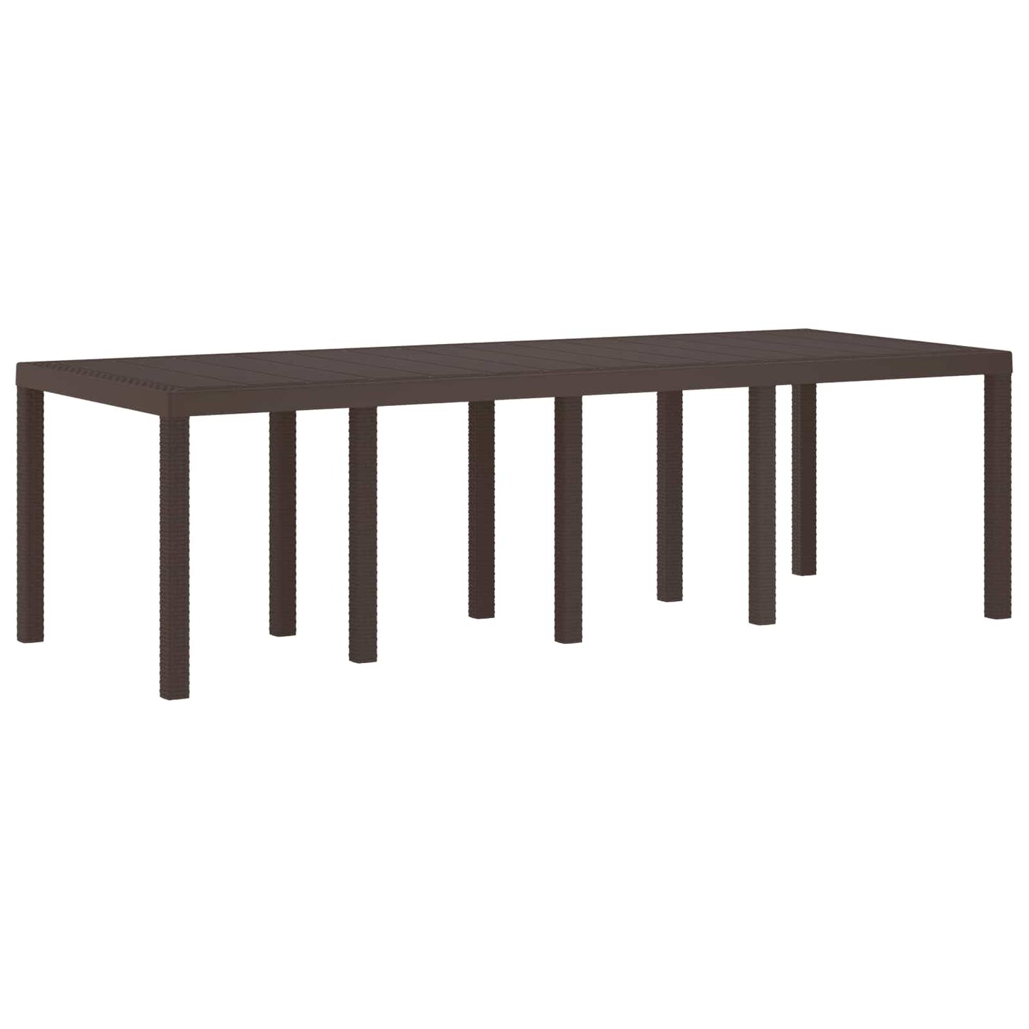 Kerti Asztal Barna 250 x 100 x 73 cm polirattan