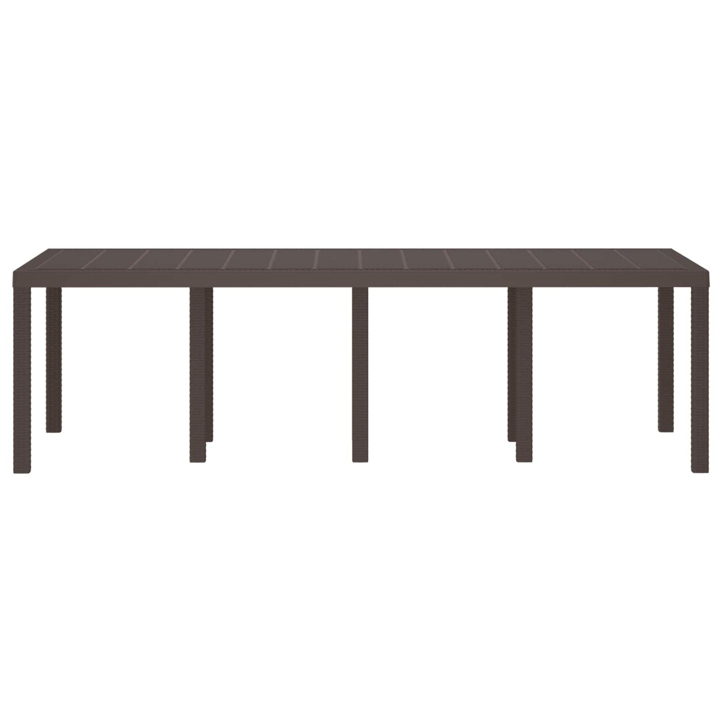 Kerti Asztal Barna 250 x 100 x 73 cm polirattan