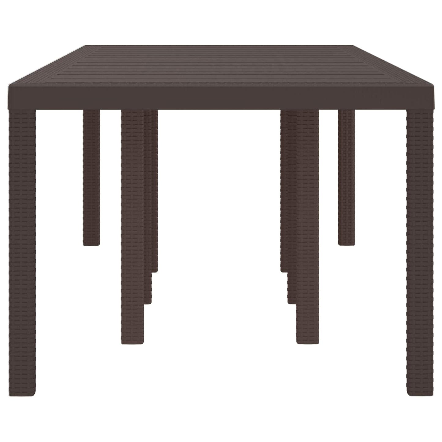 Kerti Asztal Barna 250 x 100 x 73 cm polirattan