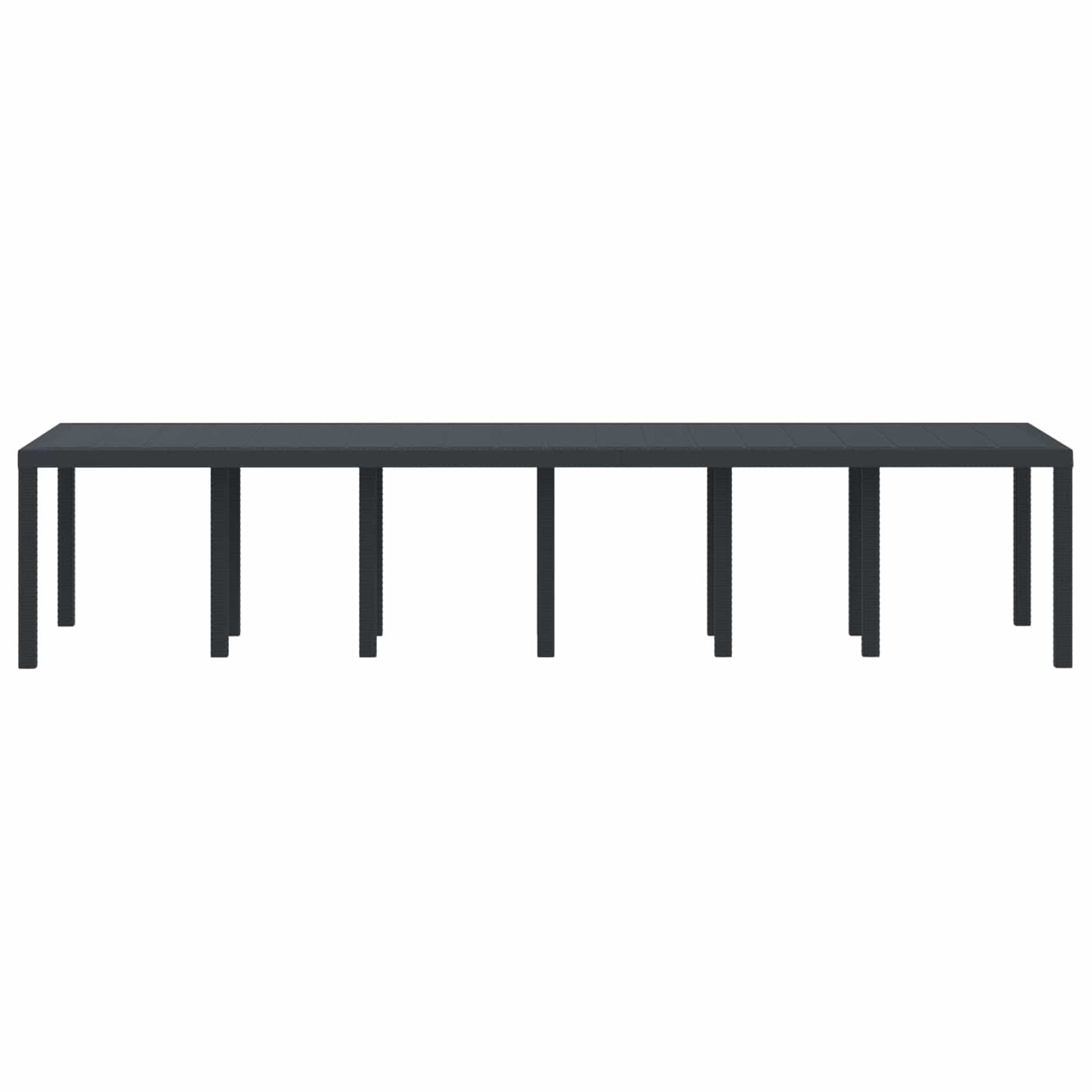 Kerti Asztal Antracit 350 x 100 x 74 cm polirattan