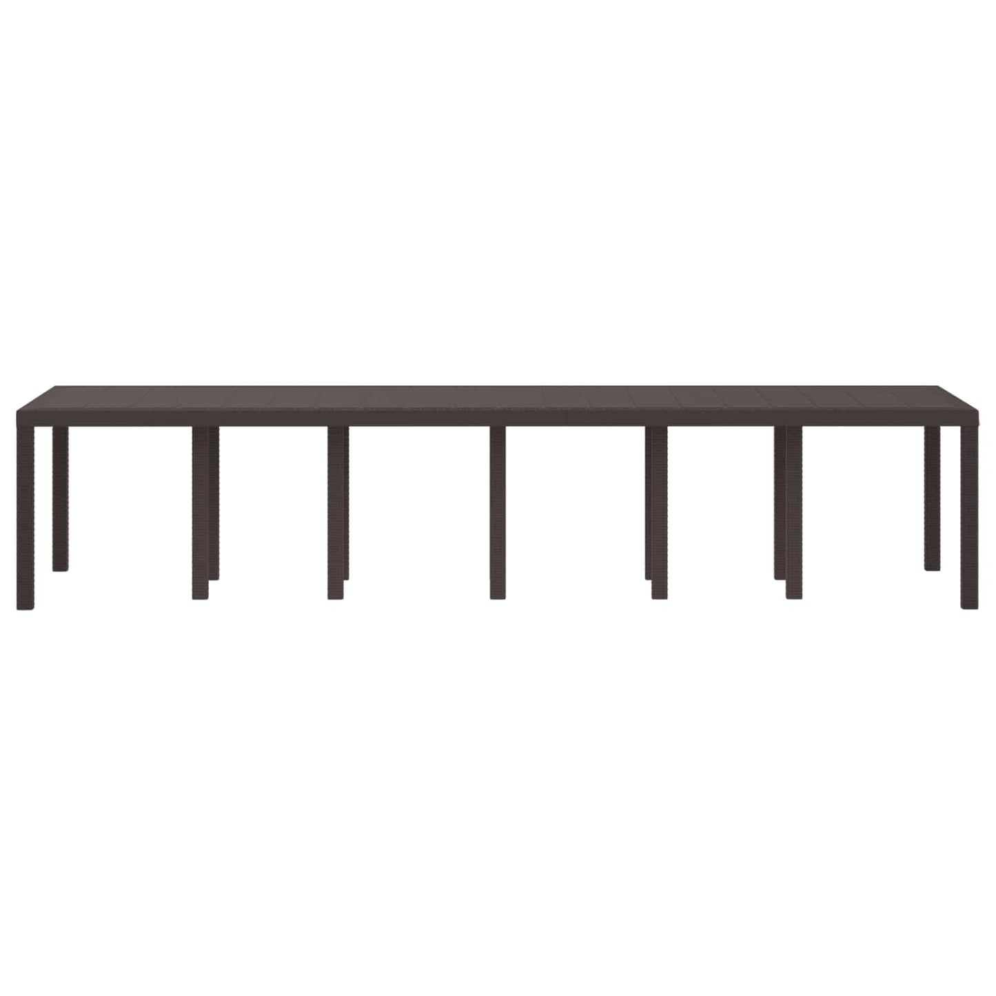 Kerti Asztal Barna 350 x 100 x 74 cm polirattan