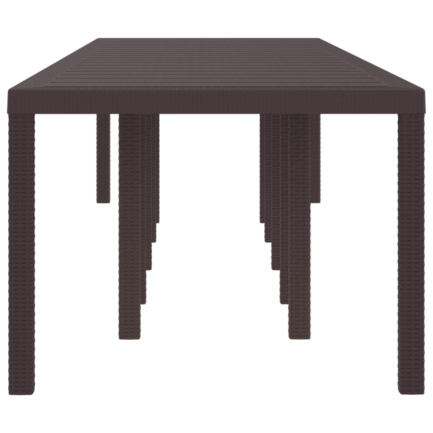 Kerti Asztal Barna 350 x 100 x 74 cm polirattan