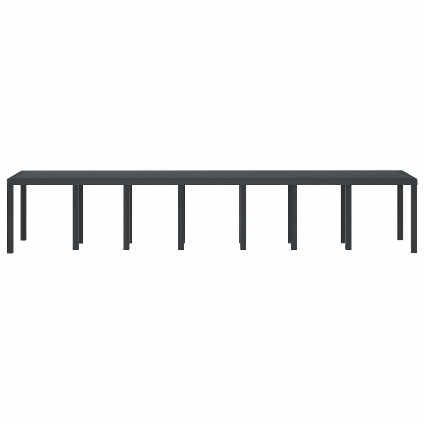 Kerti Asztal Antracit 400 x 100 x 73 cm polirattan