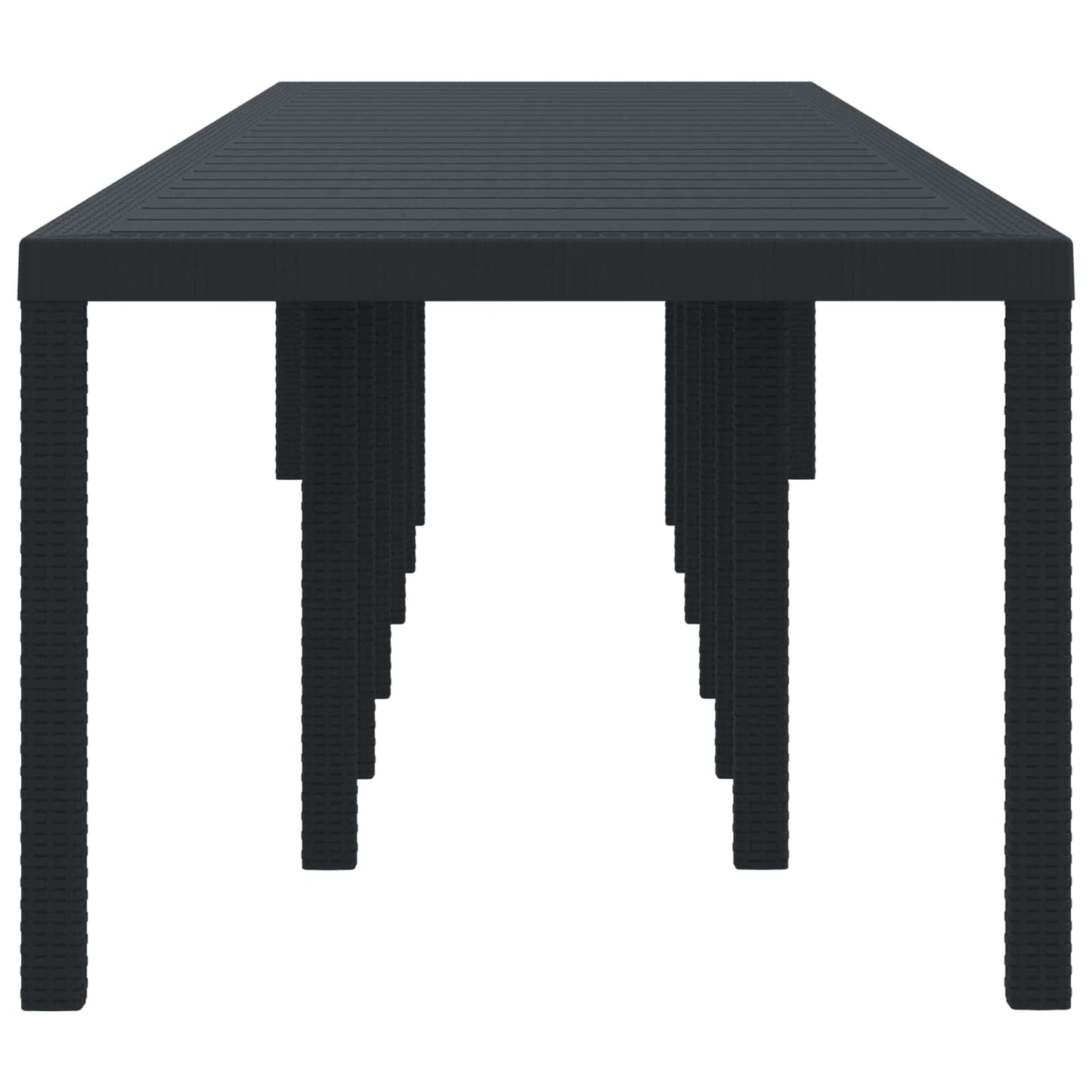 Kerti Asztal Antracit 400 x 100 x 73 cm polirattan